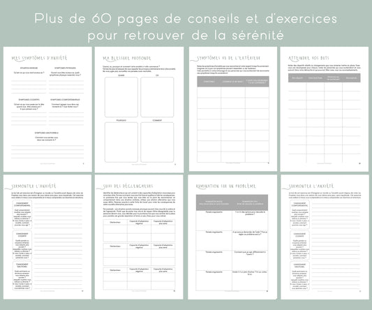 Journal d'autosoin spécial anxiété