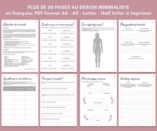 Journal d'autosoin spécial anxiété