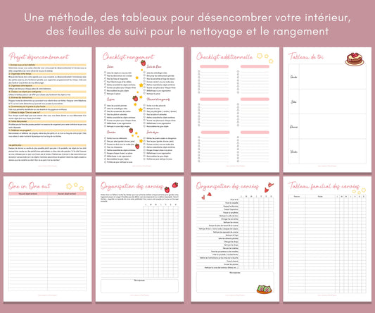 Guide Désencombrement & Nettoyage, Organisateur imprimable