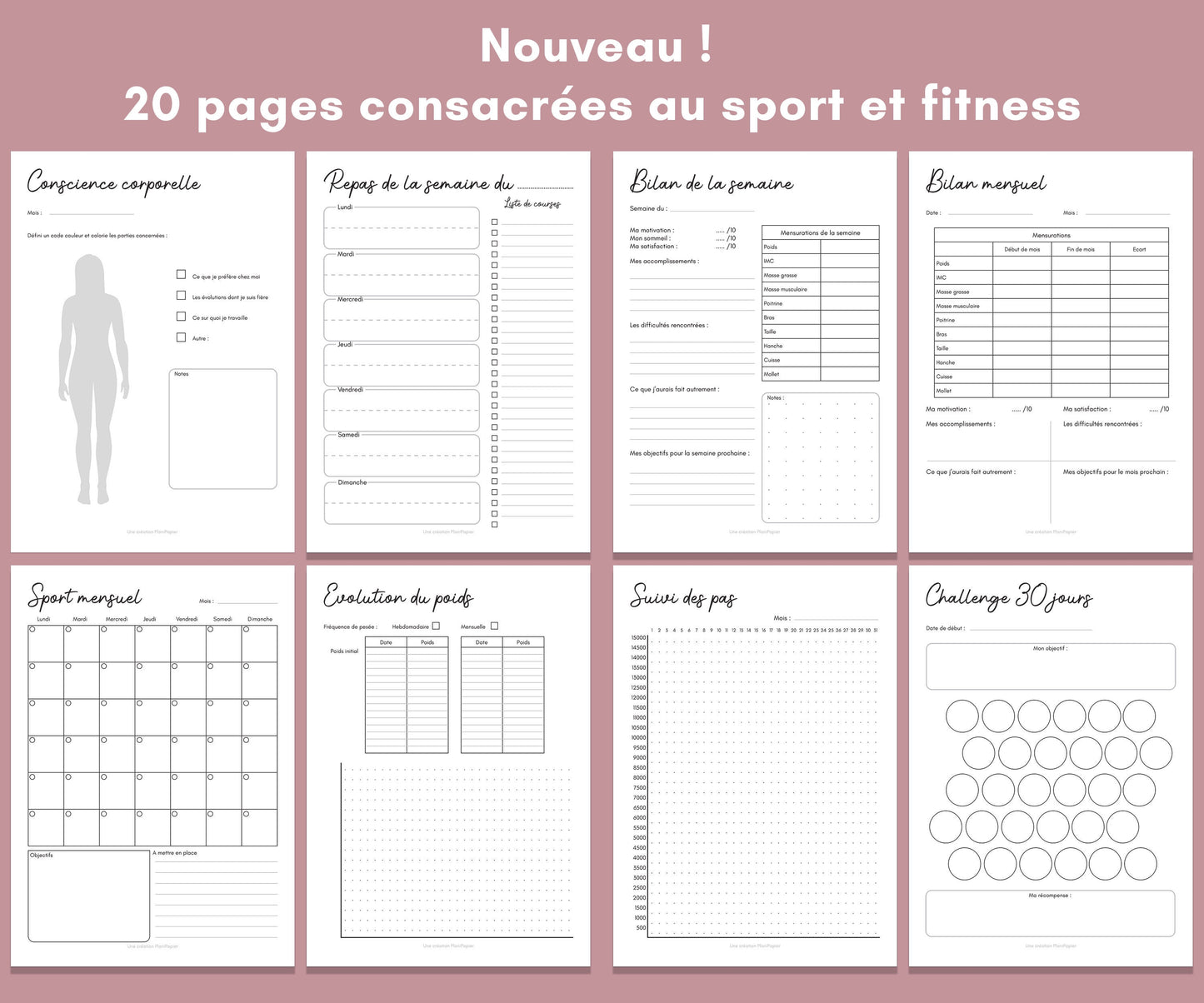 Journal spécial TDAH en français - PDF imprimable