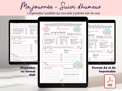 Suivi d’Humeur & Organisateur de Journée TDAH