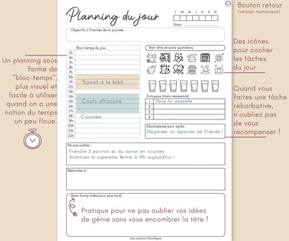 Mini Planificateur TDAH - L'essentiel en 30 pages