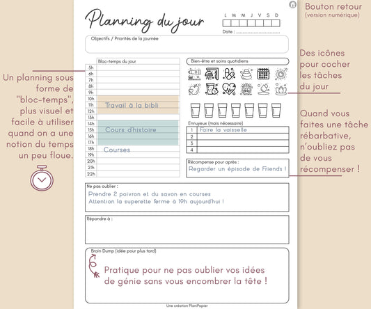 Mini Planificateur TDAH - L'essentiel en 30 pages