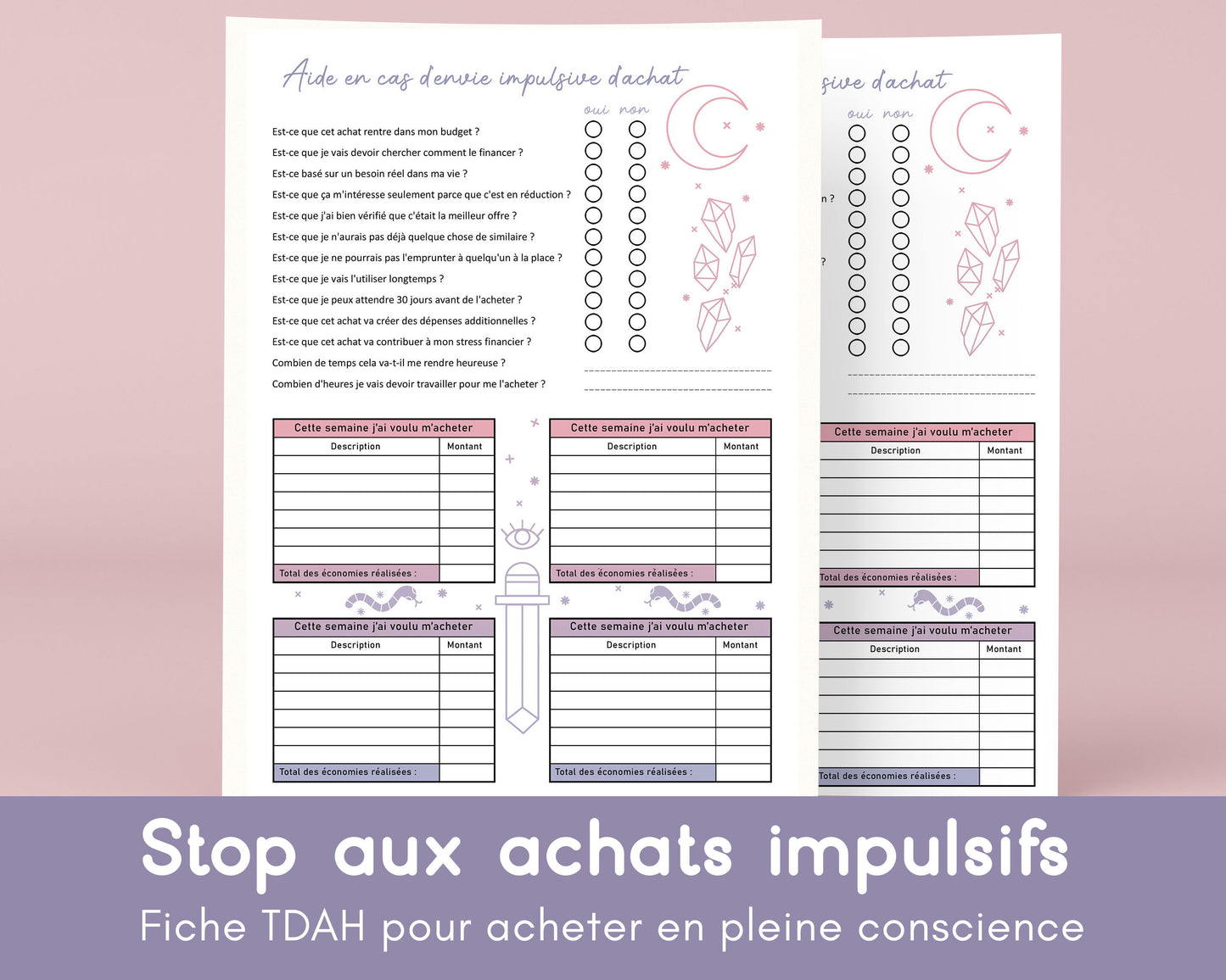Stop aux achats impulsifs – Fiche TDAH pour acheter en pleine conscience