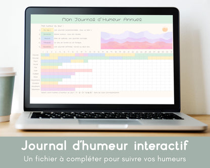 Fichier Google Sheets de Suivi d'humeur mensuel et annuel
