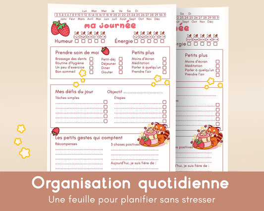 Suivi d’Humeur & Organisateur de Journée TDAH