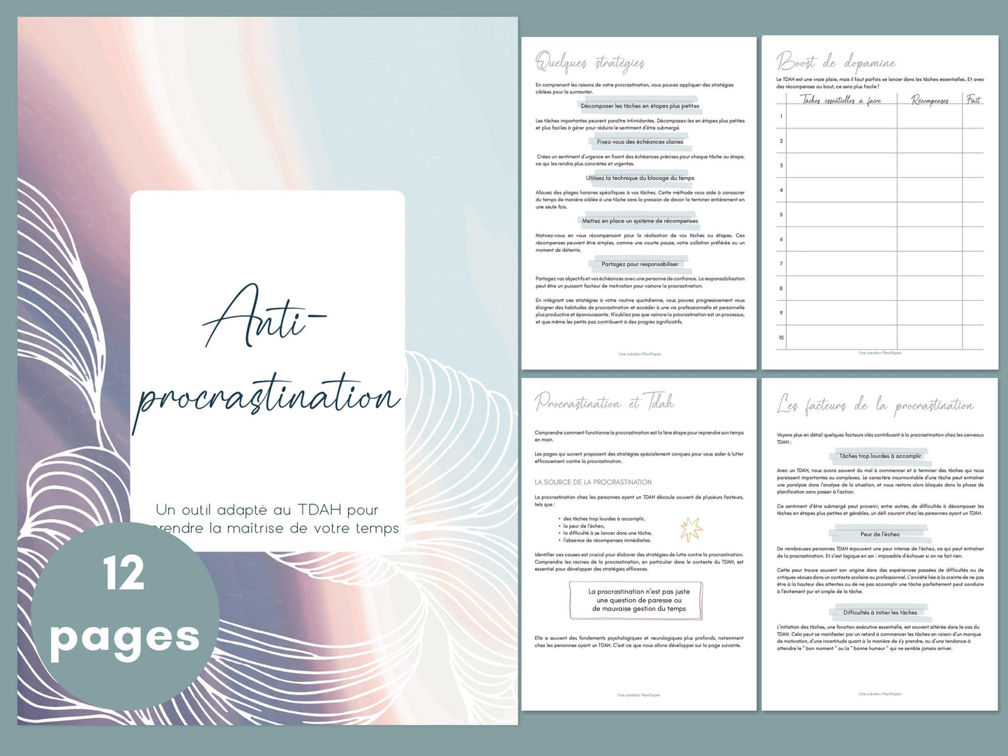 Pack TDAH – 3 PDF Imprimable