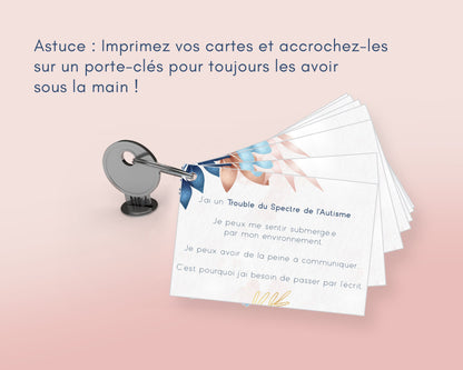 Cartes de communication pour adulte autiste non-verbal