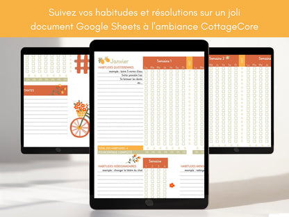 Traqueur d’habitudes TDAH – Google Sheets