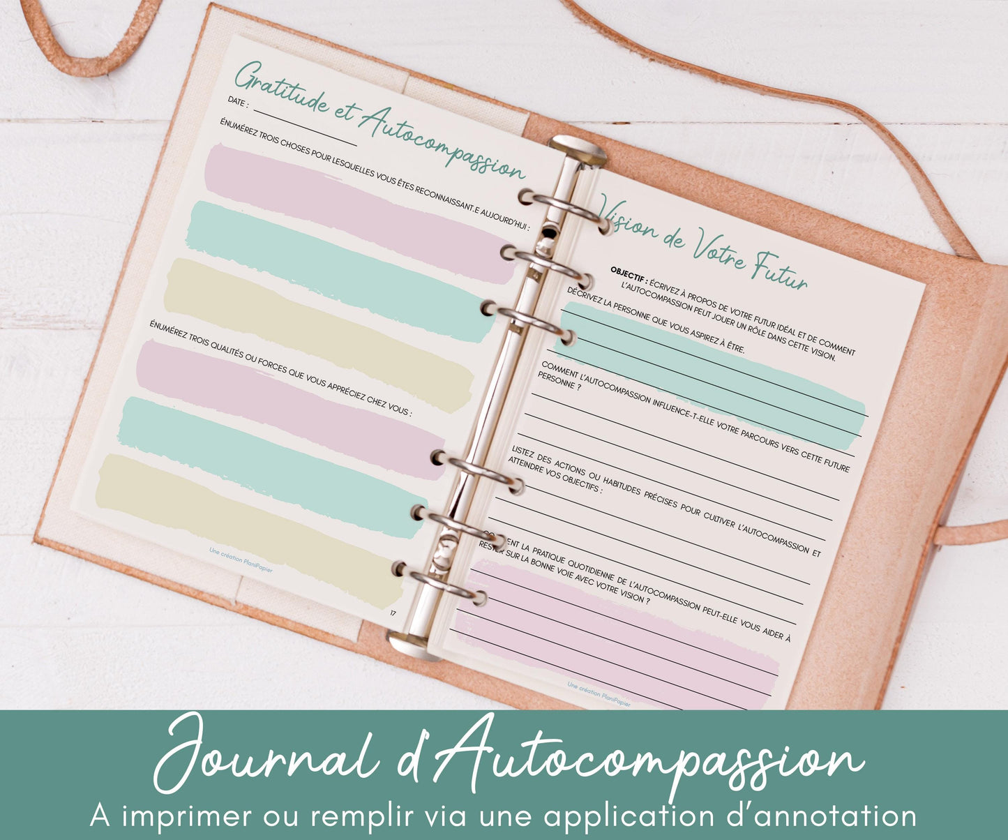 Journal d'Autocompassion - Gestion des émotions