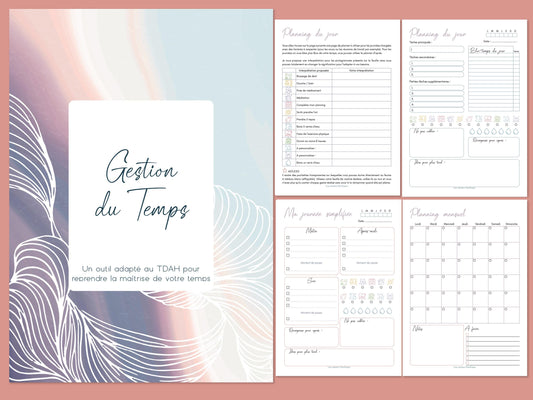Gestion du temps TDAH – Planner PDF Imprimable