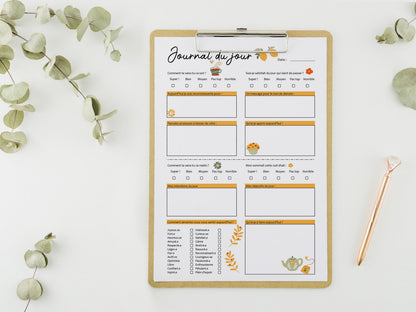 Suivi d’Humeur & de Sommeil – Excel + PDF imprimable