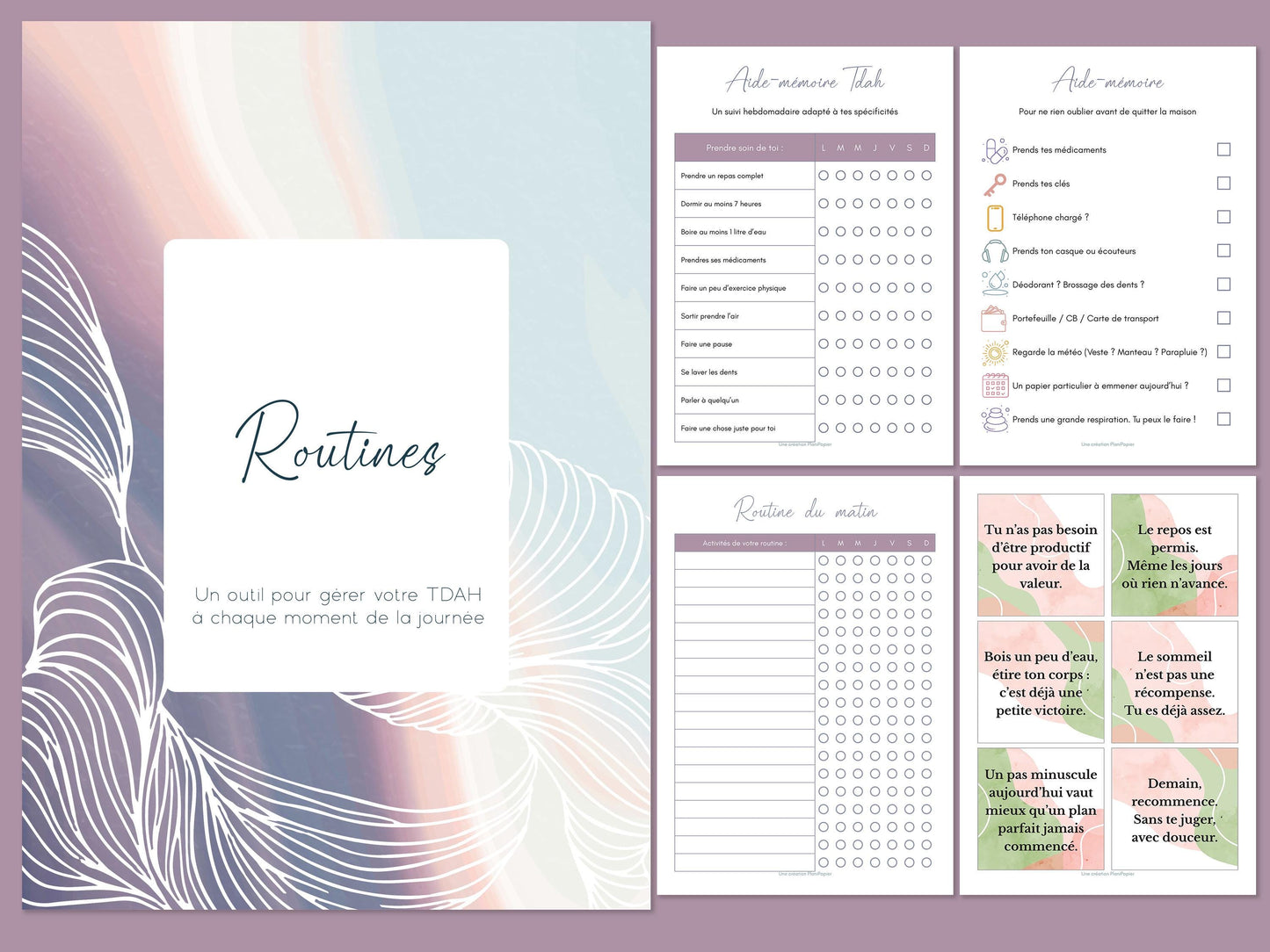 Pack TDAH – 3 PDF Imprimable