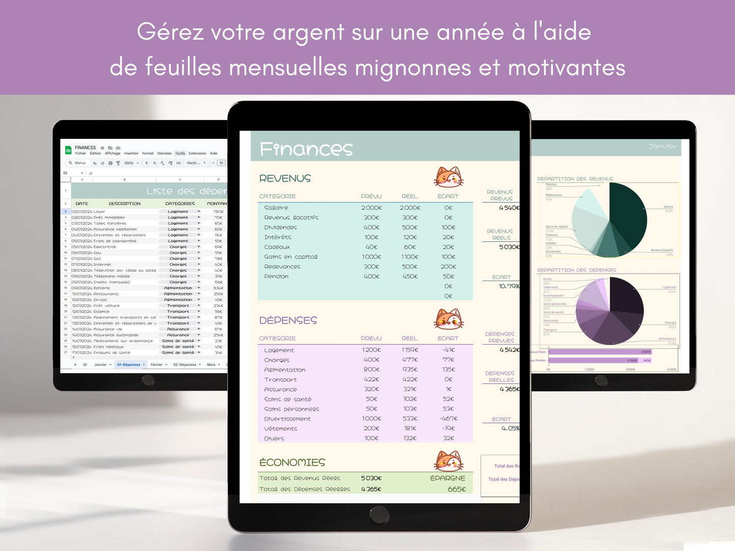 Gestionnaire de Budget Annuel - Google Sheets
