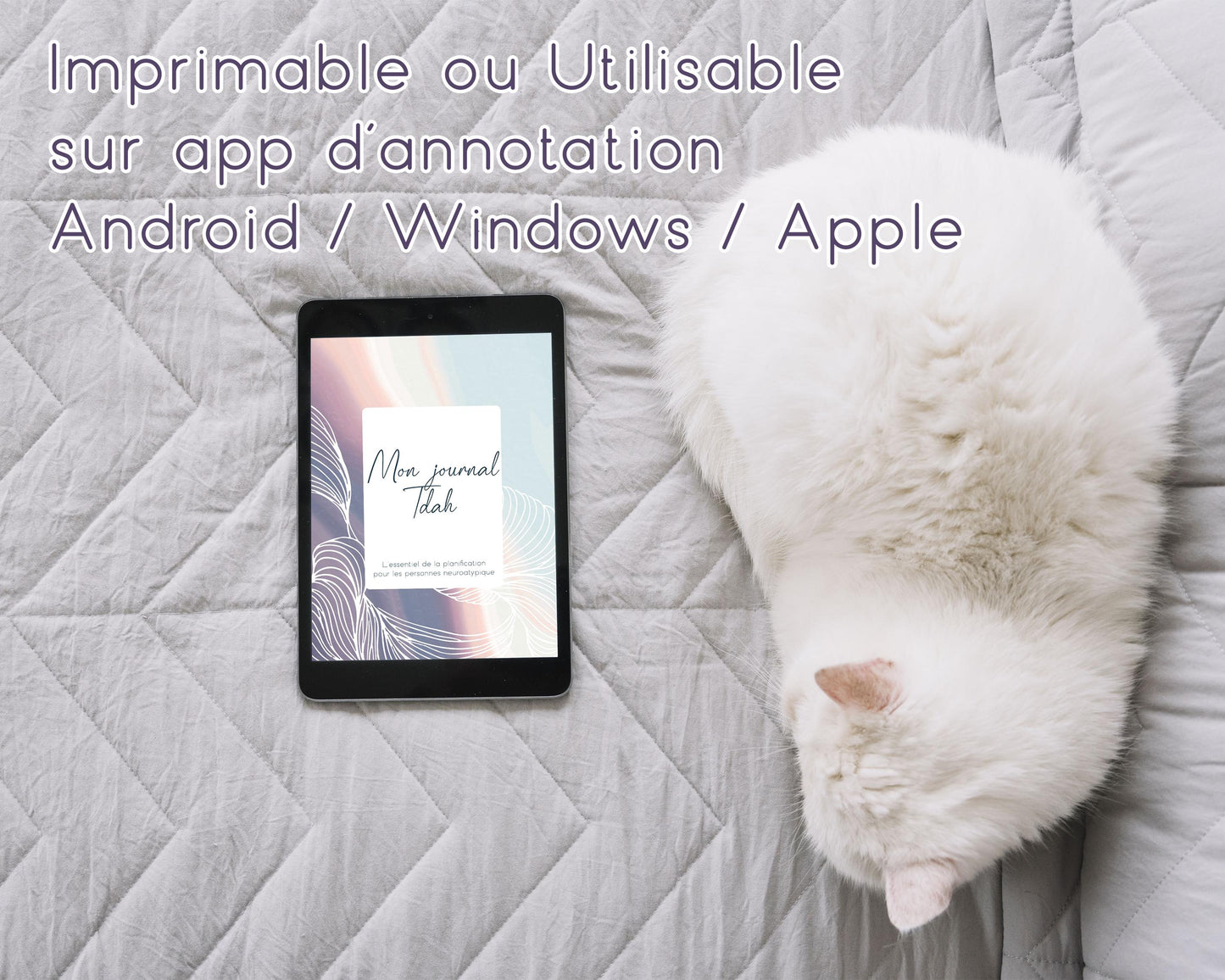 Journal d'aide pour le TDAH en français, PDF imprimable