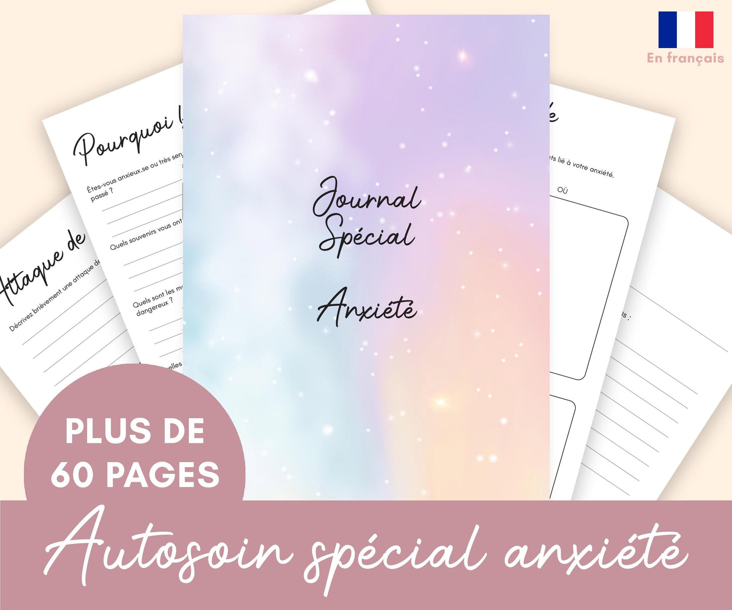 Journal d'autosoin spécial anxiété